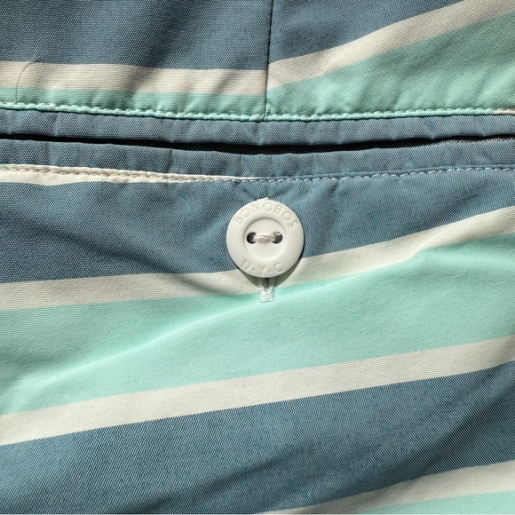 Bonobos Men's 8” Striped Swim Trunks Blue Size 38 Mesh Lining Tie Front Summer - Picture 4 of 8